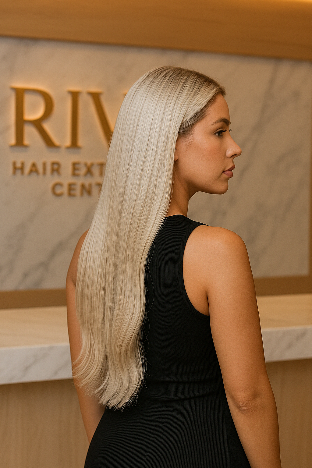 Woman with exclusive extensions