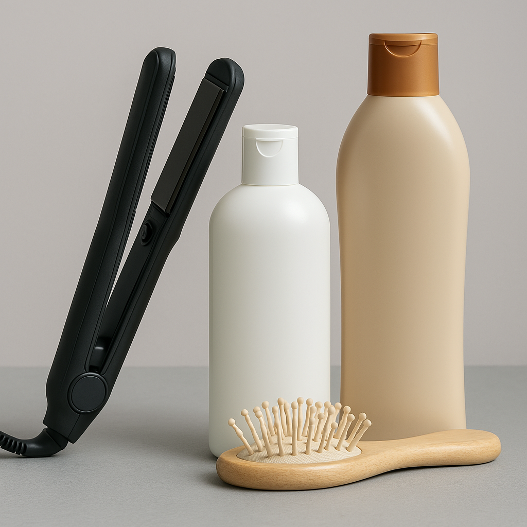 Hair care products, sulfate-free shampoos, and styling accessories for wigs and extensions