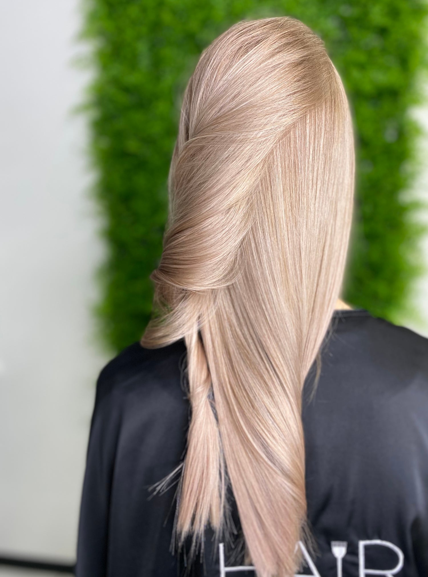 Extensiones exclusivas de cabello rubio cenizo: de 30 a 122 cm