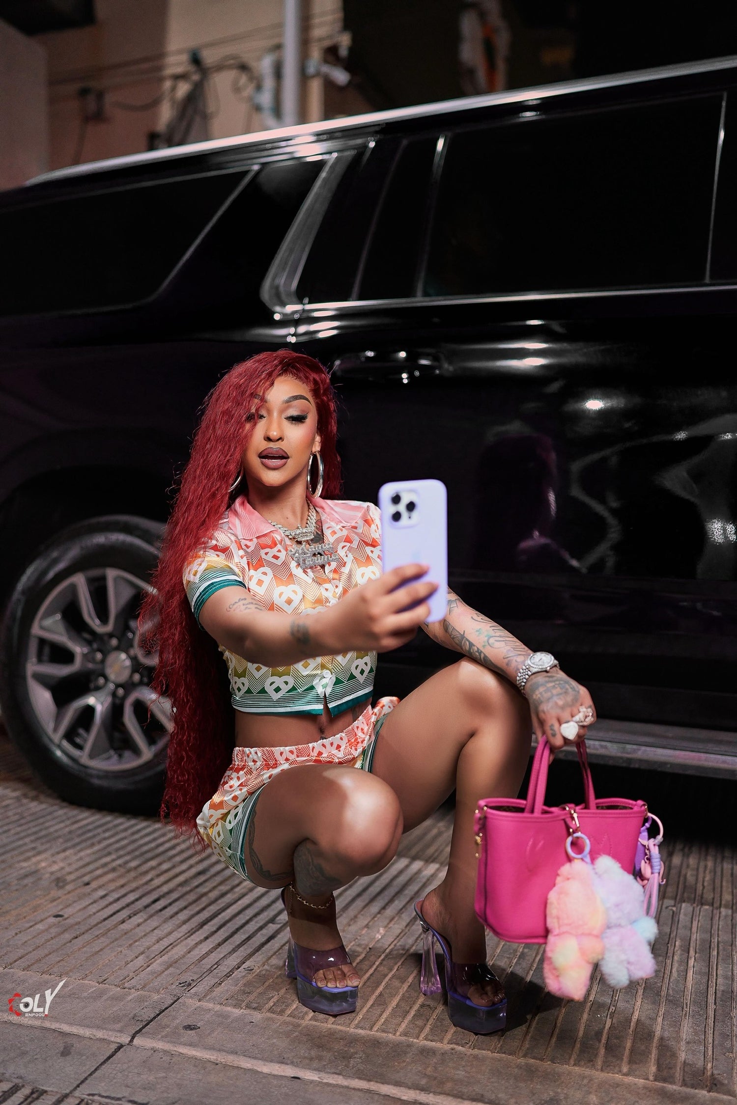 Red Curly Wig