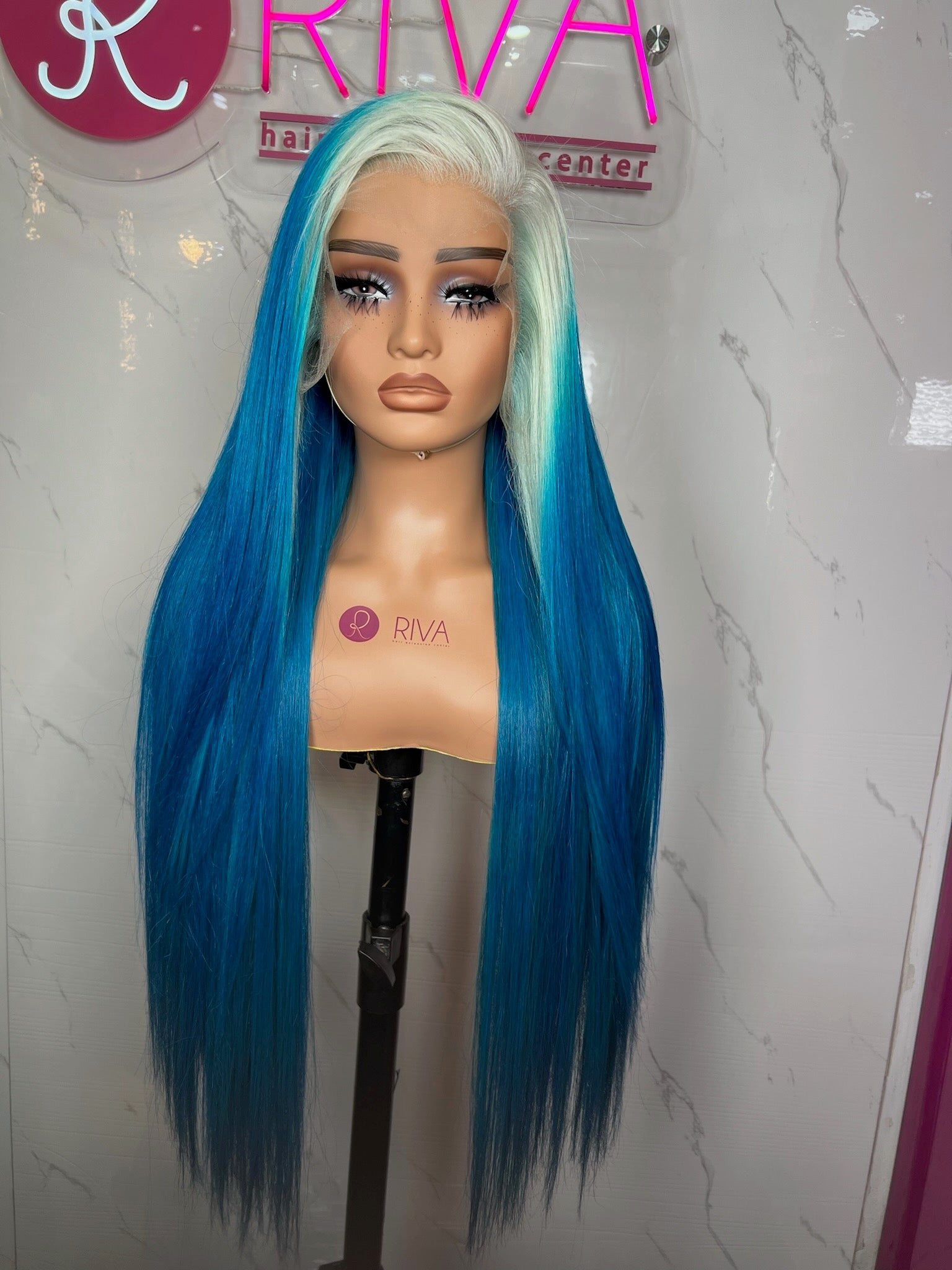 Fantasy Blue Wig 12" - 50" – Limit Edition - Riva Hair Extension Center
