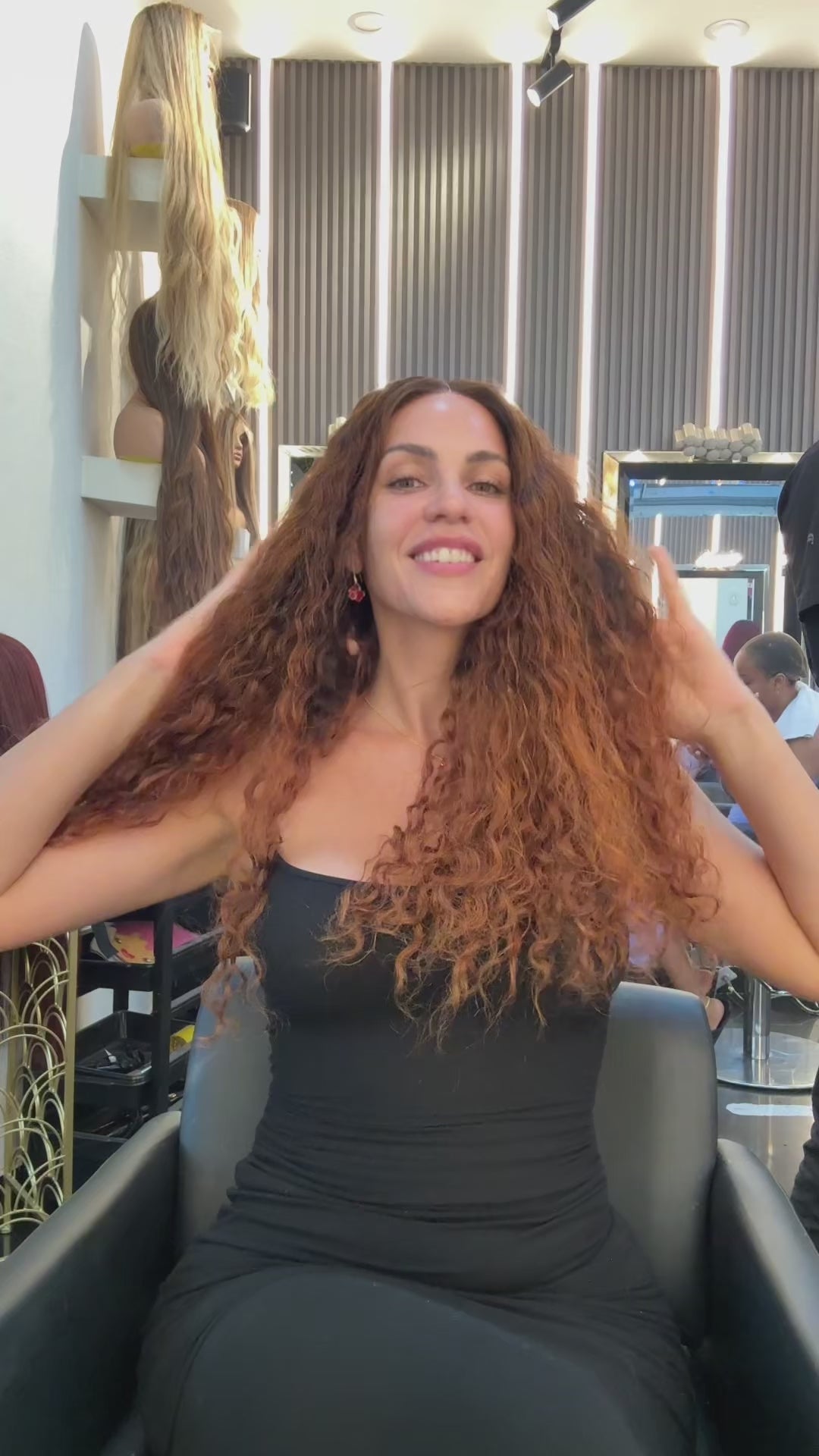 Curly Copper Wig